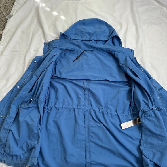 MASSIMO DUTTI Soft Blue Size Small Women's Rain Coat Jacket Model 6740 - Picture 9 of 16